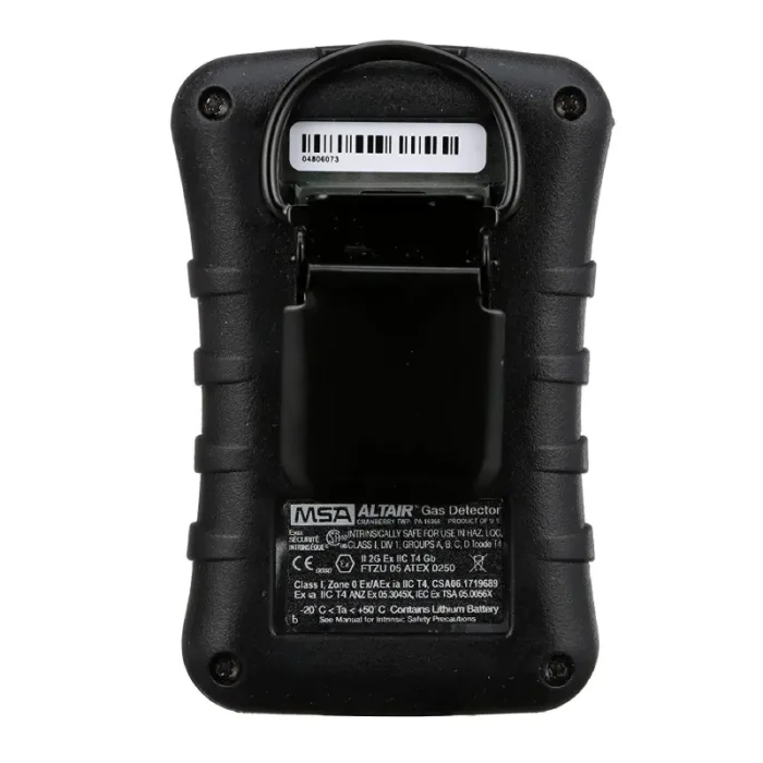 MSA 10092521 ALTAIR Single-Gas Detector – H₂S (Low 10 ppm / High 15 ppm), Black Case - Image 2