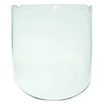 MSA 10115844 V-Gard Heavy-Duty Molded Polycarbonate Visor Anti-Fog/Anti-Scratch – Clear, 9.25" x 17" x 0.98"