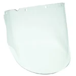 MSA 10115844 V-Gard Heavy-Duty Molded Polycarbonate Visor Anti-Fog/Anti-Scratch – Clear, 9.25" x 17" x 0.98" - Image 2