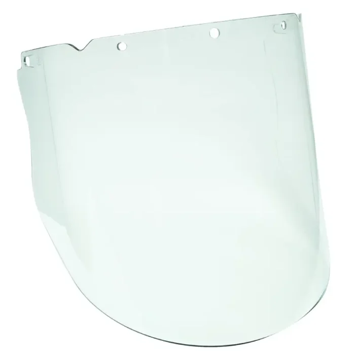 MSA 10115844 V-Gard Heavy-Duty Molded Polycarbonate Visor Anti-Fog/Anti-Scratch – Clear, 9.25" x 17" x 0.98" - Image 2
