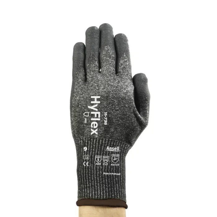 Ansell 11-738 HyFlex FORTIX Cut-Resistant Gloves, INTERCEPT A4, - Size 11 - XXL - Pair - Image 2
