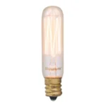 Bulbrite 132506 T6 Nostalgic Antique Incandescent Light Bulb, 25W, 2200K, E12 Candelabra Base