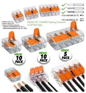 Wago 221 Series Multi-Wire Splicing Lever-Nut Connector 