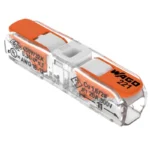 WAGO 221-2401 Inline Splicing Connector, 2-Port Lever-Nut Wire Connector, 12 AWG - 221 Series - Image 2