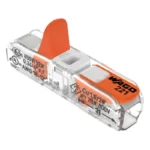 WAGO 221-2401 Inline Splicing Connector, 2-Port Lever-Nut Wire Connector, 12 AWG - 221 Series