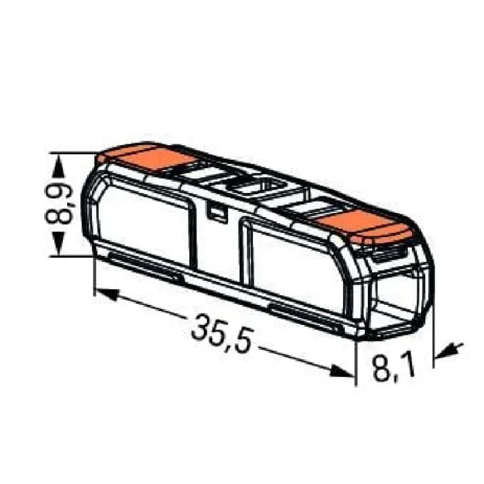 WAGO 221-2401 Inline Splicing Connector - 221 Series 12 AWG Lever Connector - Image 6