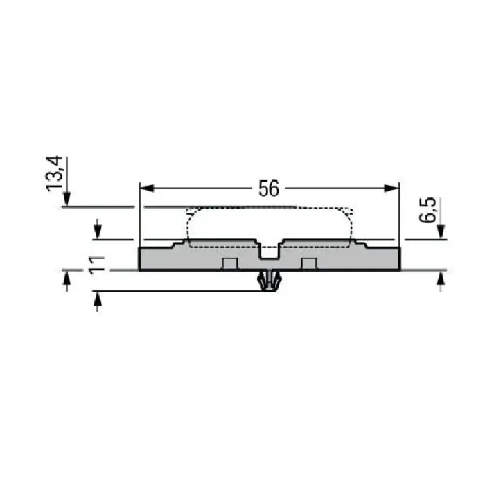 WAGO 221-2531 Mounting Carrier For Inline Series Splicing Connector - Image 3
