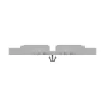 WAGO 221-2532 Mounting Carrier For Inline Series Splicing Connector - Image 2