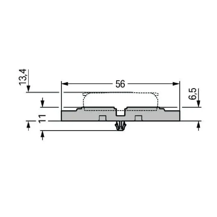 WAGO 221-2532 Mounting Carrier For Inline Series Splicing Connector - Image 4