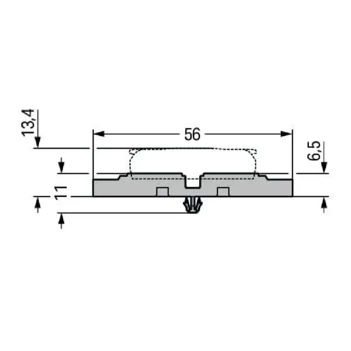 WAGO 221-2535 Mounting Carrier For Inline Series Splicing Connector - Image 4