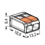 WAGO 221-412 Compact Splicing Connector - 221 Series 12 AWG Lever Connector - Image 7