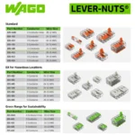 WAGO 221-413 Compact Splicing Connector, 3-Port Lever-Nut Wire Connector, 12 AWG - 221 Series - Image 9