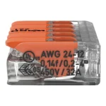 WAGO 221-415 Compact Splicing Connector - 221 Series 12 AWG Lever Connector - Image 6
