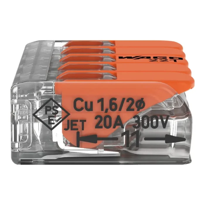 WAGO 221-415 Compact Splicing Connector - 221 Series 12 AWG Lever Connector - Image 2