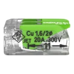 WAGO 221-422 Green Range Compact Splicing Connector - 221 Series 12 AWG Lever Connector - Image 2