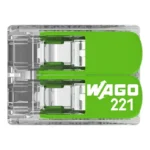 WAGO 221-422 Green Range Compact Splicing Connector - 221 Series 12 AWG Lever Connector - Image 4