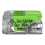 WAGO 221-423 Green Range Compact Splicing Connector - 221 Series 12 AWG Lever Connector - Image 2