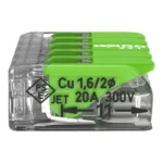 WAGO 221-425 Green Range Compact Splicing Connector - 221 Series 12 AWG Lever Connector - Image 2