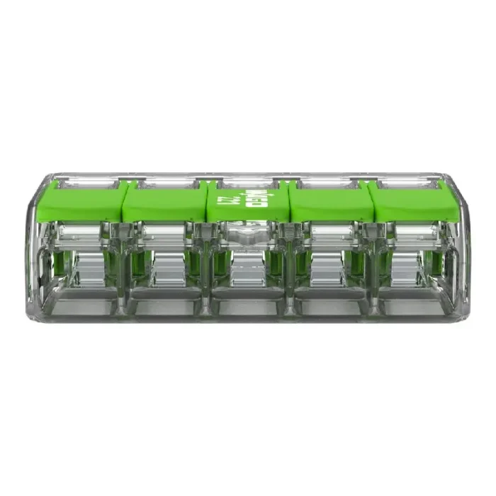 WAGO 221-425 Green Range Compact Splicing Connector - 221 Series 12 AWG Lever Connector - Image 3