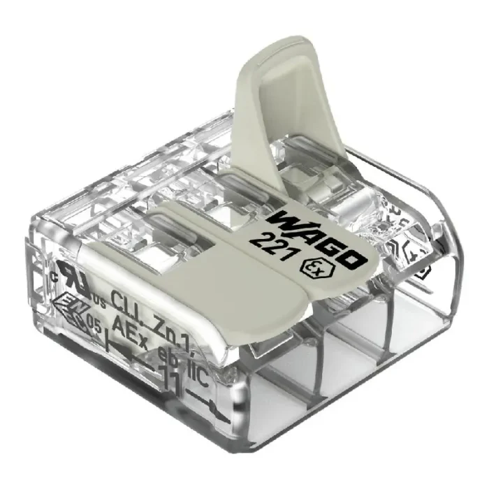 WAGO 221-483 Ex Range Compact Splicing Connector - 221 Series 12 AWG Lever Connector - Image 4