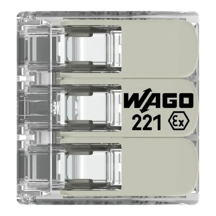 WAGO 221-483 Ex Range Compact Splicing Connector - 221 Series 12 AWG Lever Connector - Image 5