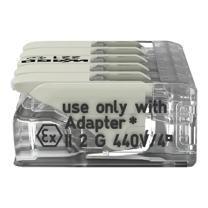 WAGO 221-485 Ex Range Compact Splicing Connector - 221 Series 12 AWG Lever Connector - Image 6