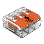 WAGO 221-613 Compact Splicing Connector, 3-Port Lever-Nut Wire Connector, 10 AWG - 221 Series - Image 2