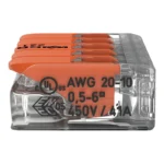 WAGO 221-615 Compact Splicing Connector - 221 Series 10 AWG Lever Connector - Image 5