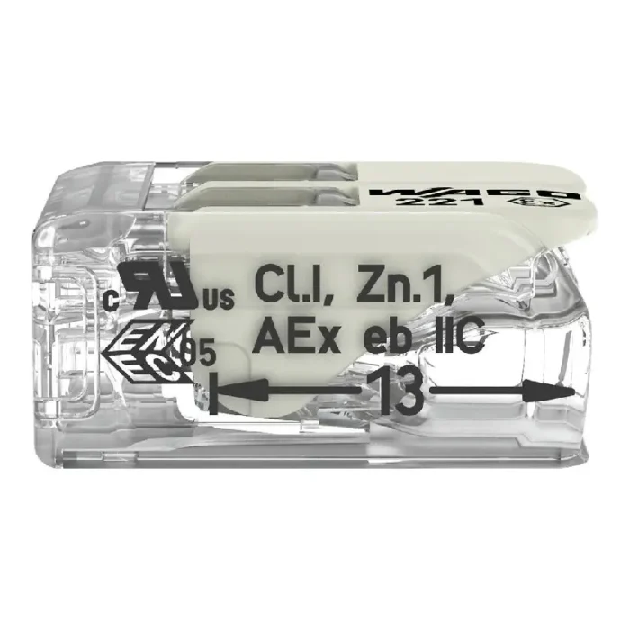 WAGO 221-682 Ex Range Compact Splicing Connector - 221 Series 10 AWG Lever Connector - Image 2