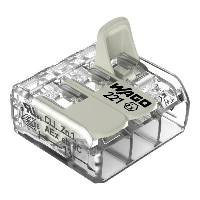 WAGO 221-683 Ex Range Compact Splicing Connector - 221 Series 10 AWG Lever Connector - Image 4