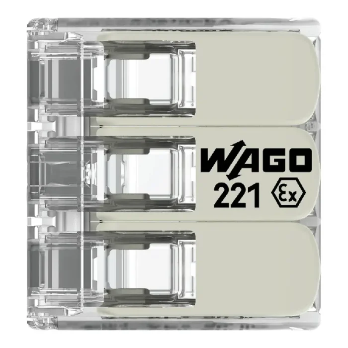 WAGO 221-683 Ex Range Compact Splicing Connector - 221 Series 10 AWG Lever Connector - Image 5