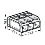 WAGO 221-683 Ex Range Compact Splicing Connector - 221 Series 10 AWG Lever Connector - Image 7