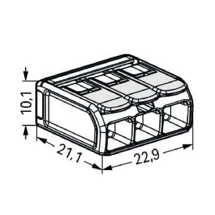 WAGO 221-683 Ex Range Compact Splicing Connector - 221 Series 10 AWG Lever Connector - Image 7