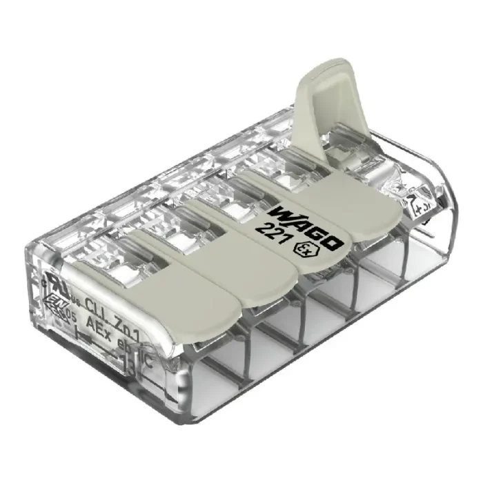 WAGO 221-685 Ex Range Compact Splicing Connector - 221 Series 10 AWG Lever Connector - Image 4