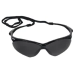 Kleenguard 22475 V30 Nemesis Safety Glasses, with Anti-Fog Coating, Smoke Lenses, Black Frame - 12 Pairs