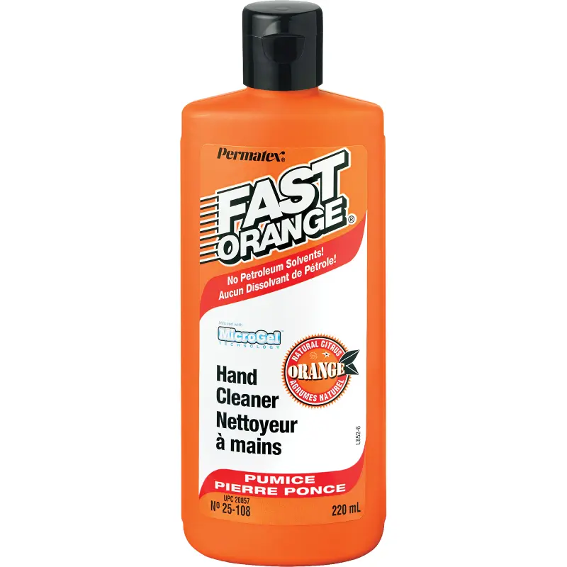 25102 Fast Orange 25102 Hand Cleaner – Pumice Formula, Citrus Scent, 221ml Bottle - Image 1