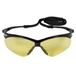 Kleenguard 25659 V30 Nemesis Safety Glasses, Amber Lenses with Black Frame  - 12 Pairs