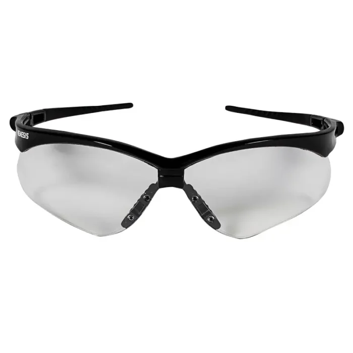 Kleenguard 25676 V30 Nemesis Safety Glasses, Clear Lenses with Black Frame  - 12 Pairs - Image 1