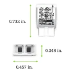 WAGO 2773-402 Compact Pushwire Connector, 2-Port Push-In Wire Connector, 12 AWG - 2773 Series - Image 8
