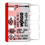 WAGO 2773-404 Compact Pushwire Connector - 2773 Series 12 AWG Push Connector - Image 2