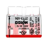 WAGO 2773-404 Compact Pushwire Connector, 4-Port Push-In Wire Connector, 12 AWG - 2773 Series - Image 3