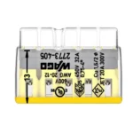 WAGO 2773-405 Compact Pushwire Connector, 5-Port Push-In Wire Connector, 12 AWG - 2773 Series - Image 3