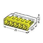 WAGO 2773-405 Compact Pushwire Connector - 2773 Series 12 AWG Push Connector - Image 5