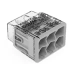 WAGO 2773-406 Compact Pushwire Connector, 6-Port Push-In Wire Connector, 12 AWG - 2773 Series