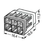 WAGO 2773-406 Compact Pushwire Connector - 2773 Series 12 AWG Push Connector - Image 6