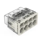 WAGO 2773-408 Compact Pushwire Connector, 8-Port Push-In Wire Connector, 12 AWG - 2773 Series