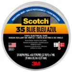 3M 10836 Scotch 35 Vinyl Electrical Tape Blue, 0.75 in x 66 ft