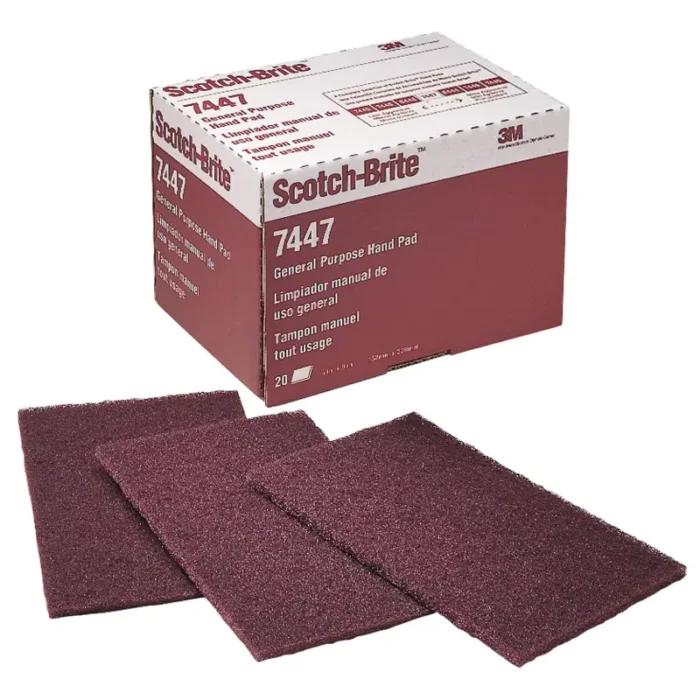 3M 7447 Scotch-Brite General Purpose Hand Pads 6" x 9" - 20 Pack - Image 1