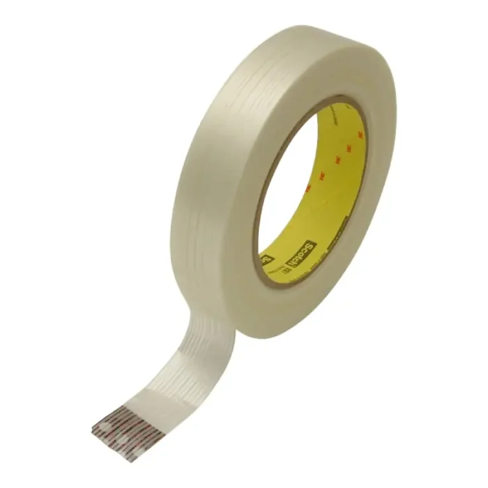 3M 897-18X55 Filament Tape, 897, clear, 0.70" x 60.14 yd - Image 1