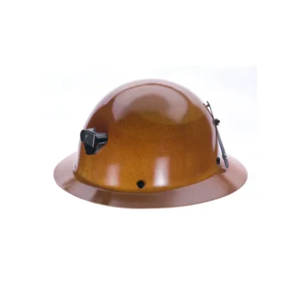 MSA 460389 Skullgard Protective Hat Natural Tan - w/ Staz-On Suspension, lamp bracket and cord holder, Standard
